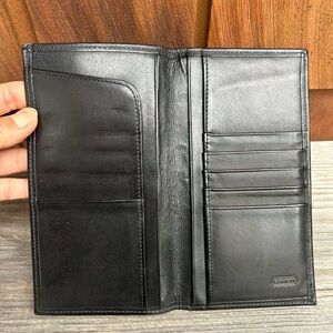 Coach Water Buffalo Breast Pocket Travel Long Wallet